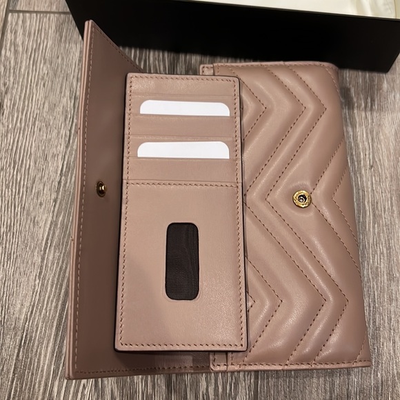 NWT AUTHENTIC Gucci Marmont Leather Continental Wallet - Picture 6 of 9
